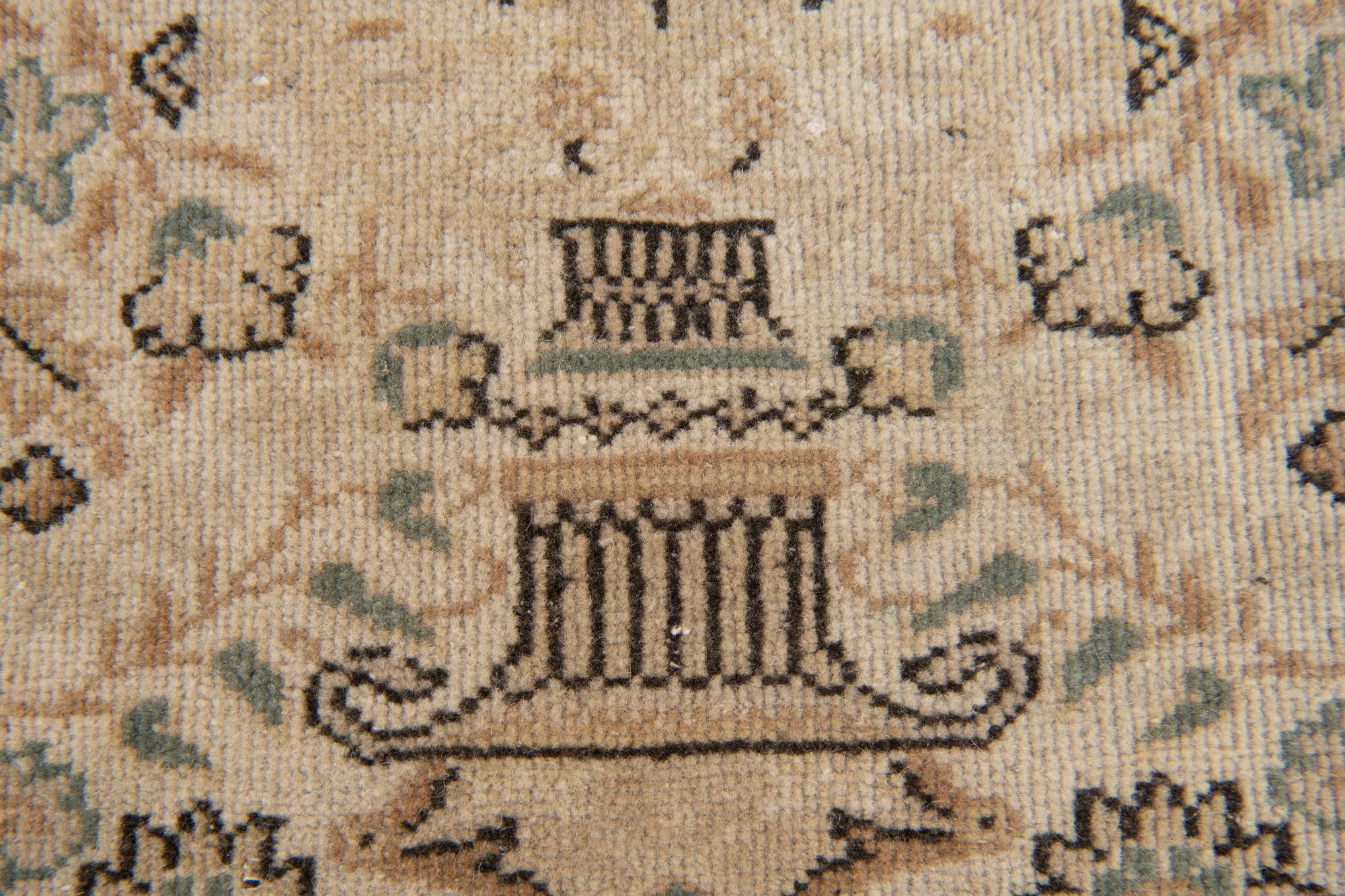 6' 10 x 10' 4 Hand Knotted Ultra Vintage Persian Wool Rug