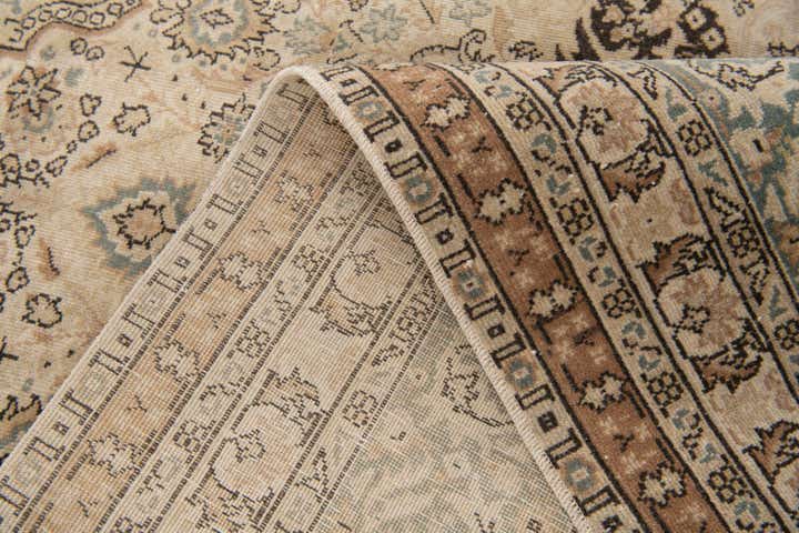 6' 10 x 10' 4 Hand Knotted Ultra Vintage Persian Wool Rug