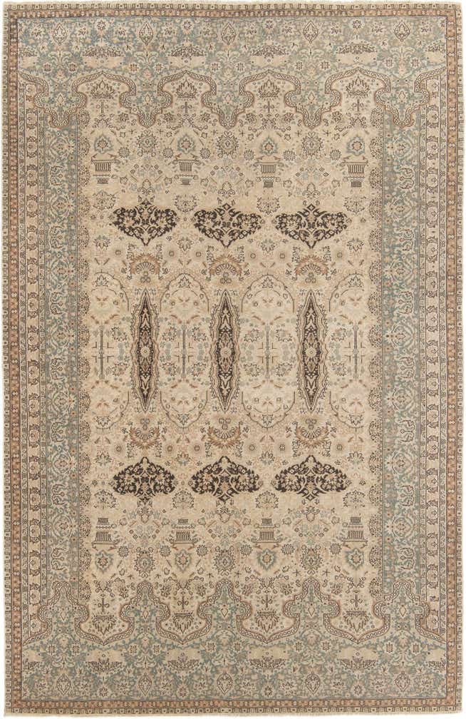 6' 10 x 10' 4 Hand Knotted Ultra Vintage Persian Wool Rug