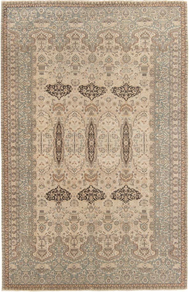 Detail image of 6' 10 x 10' 4 Hand Knotted Ultra Vintage Persian Wool Rug