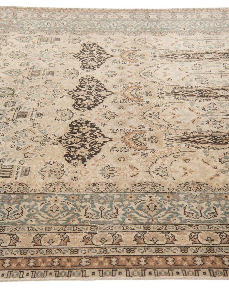Detail image of 6' 10 x 10' 4  Hand Knotted Ultra Vintage Persian Wool Rug