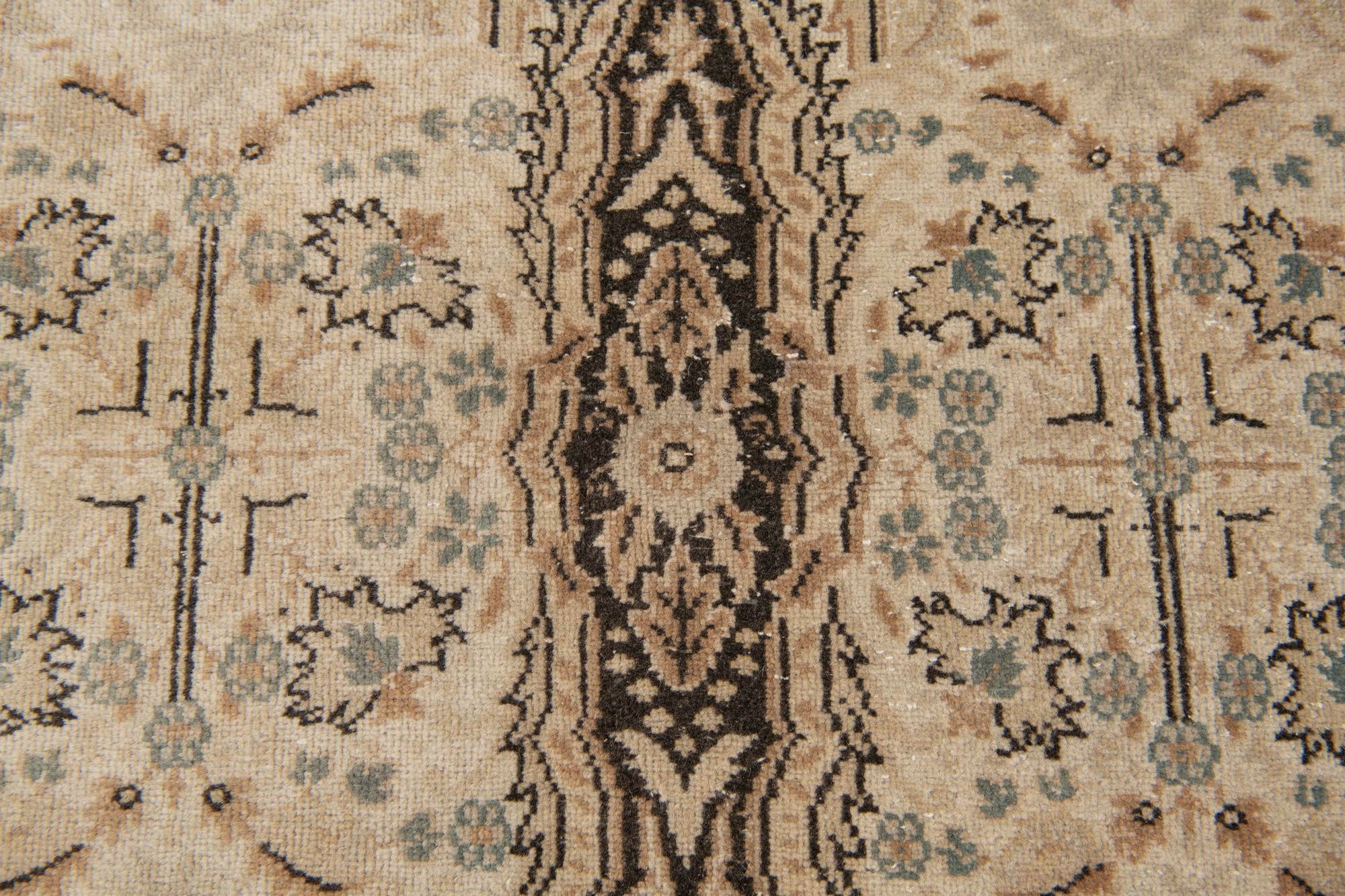 6' 10 x 10' 4 Hand Knotted Ultra Vintage Persian Wool Rug