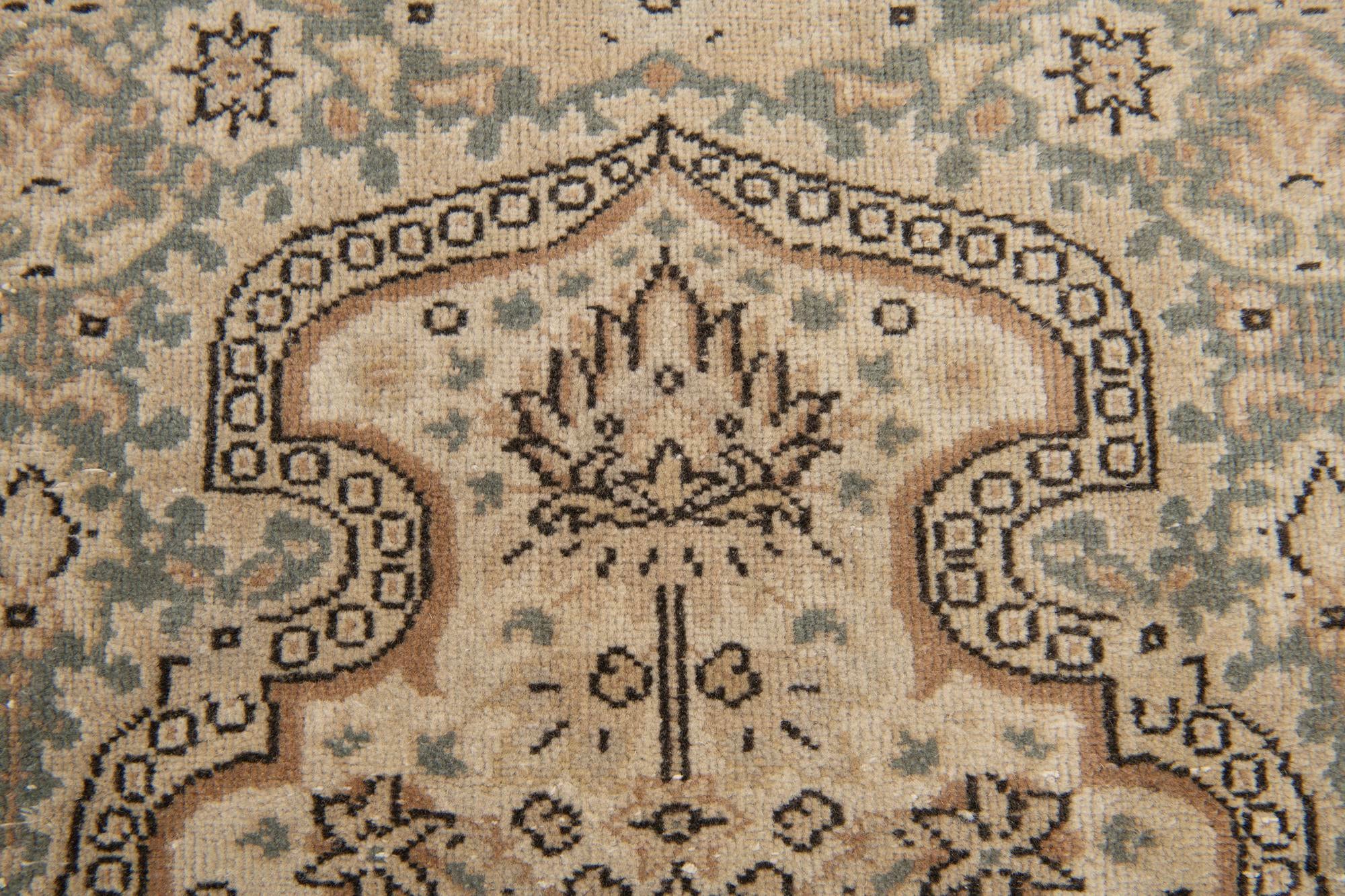 6' 10 x 10' 4 Hand Knotted Ultra Vintage Persian Wool Rug