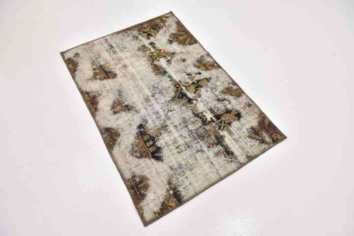 2' 10 x 4' Hand Knotted Ultra Vintage Persian Wool Rug