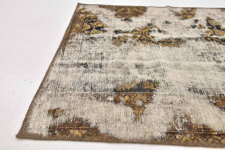 2' 10 x 4' Hand Knotted Ultra Vintage Persian Wool Rug