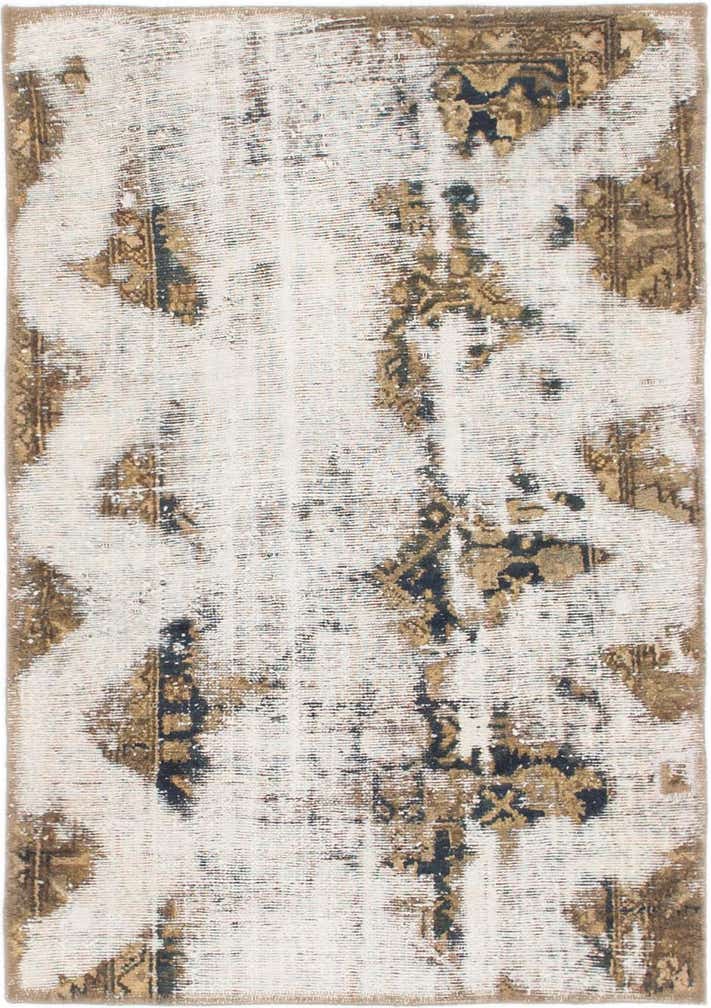 2' 10 x 4' Hand Knotted Ultra Vintage Persian Wool Rug
