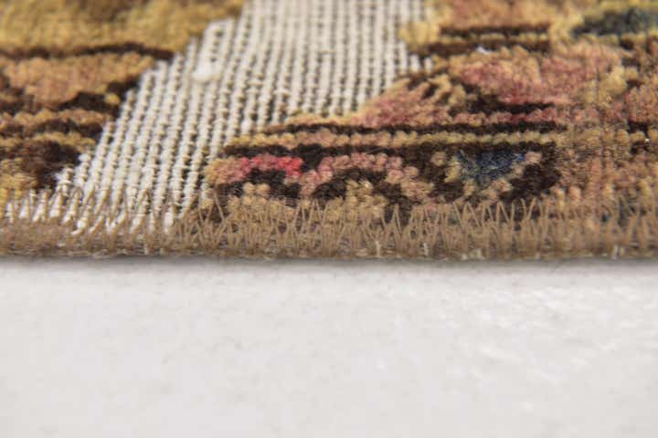 2' 4 x 5' Hand Knotted Ultra Vintage Persian Wool Rug