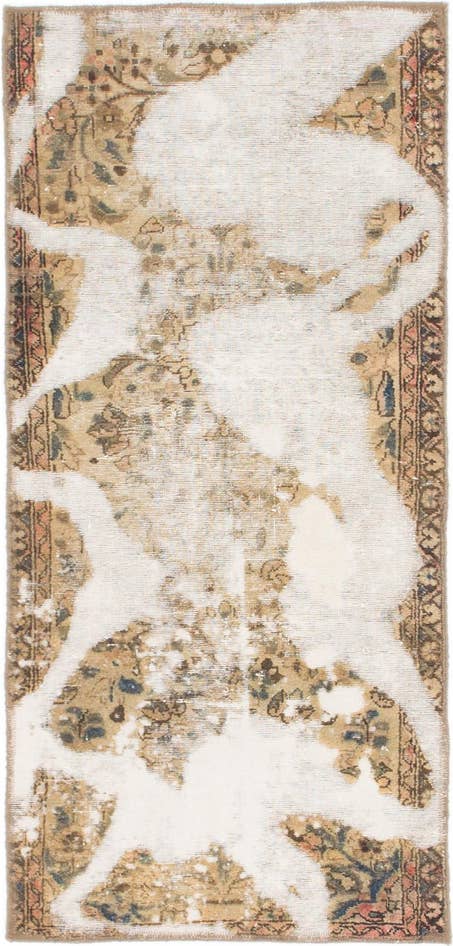 Detail image of 2' 4 x 5' Hand Knotted Ultra Vintage Persian Wool Rug