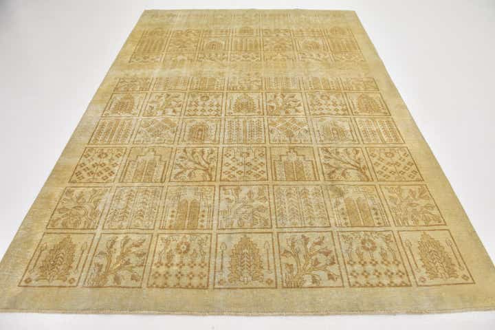 195cm x 275cm anudado a mano Ultra Vintage Alfombra Persa Lana