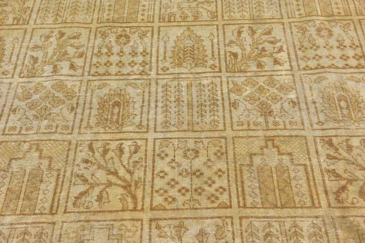 195cm x 275cm anudado a mano Ultra Vintage Alfombra Persa Lana
