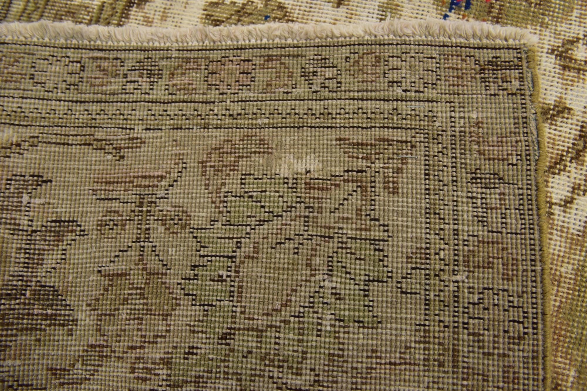 9' 8 x 12' 10 Hand Knotted Ultra Vintage Persian Wool Rug