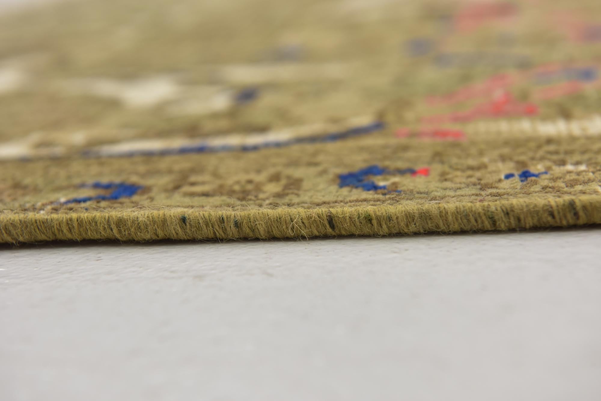 9' 8 x 12' 10 Hand Knotted Ultra Vintage Persian Wool Rug