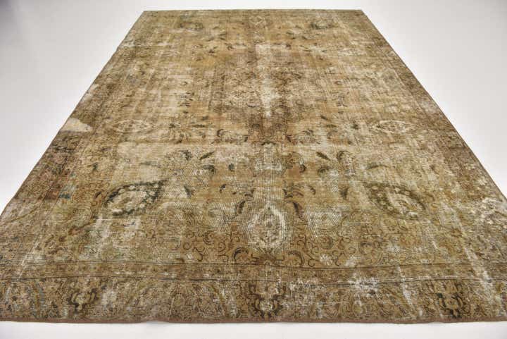8' 5 x 11' 10 Hand Knotted Ultra Vintage Persian Wool Rug