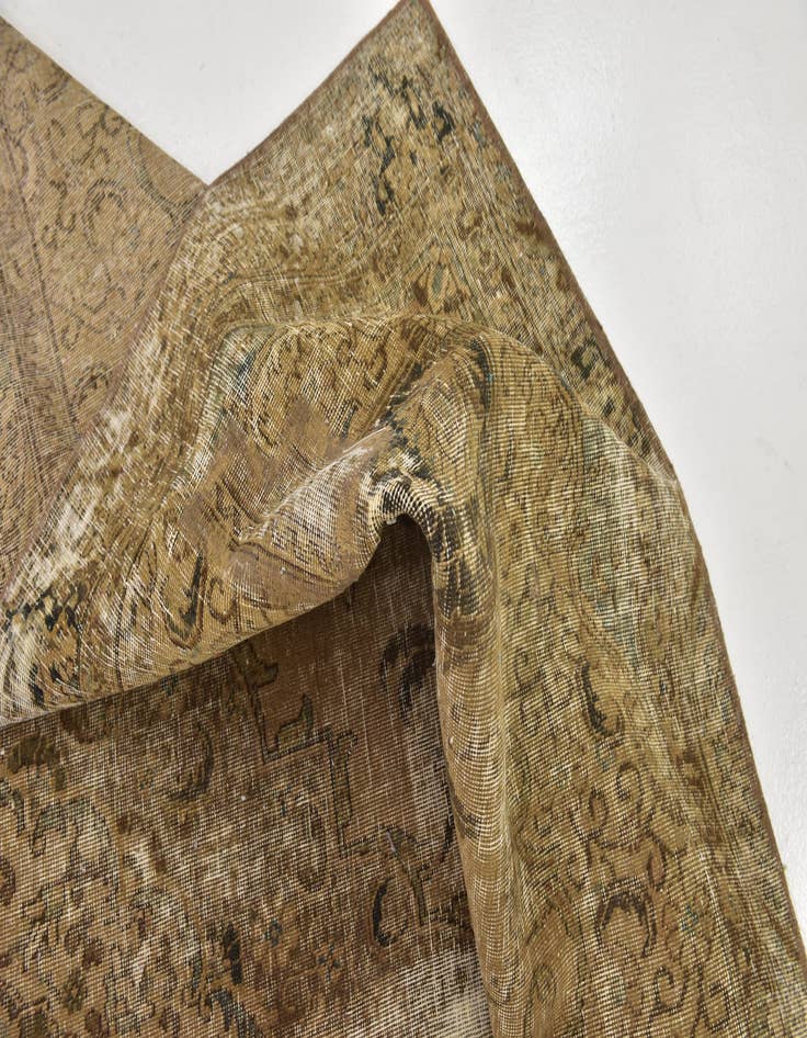 Detail image of 8' 5 x 11' 10 Hand Knotted Ultra Vintage Persian Wool Rug