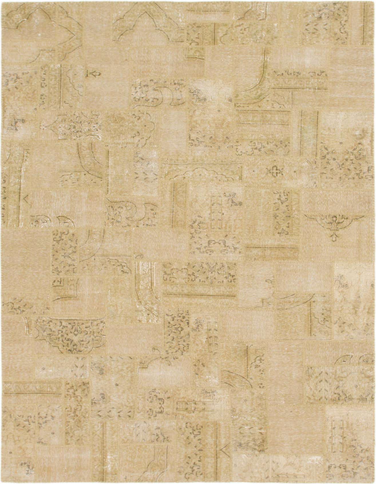 Primary image 6' 8 x 10'  Hand Knotted Ultra Vintage Persian Wool Rug