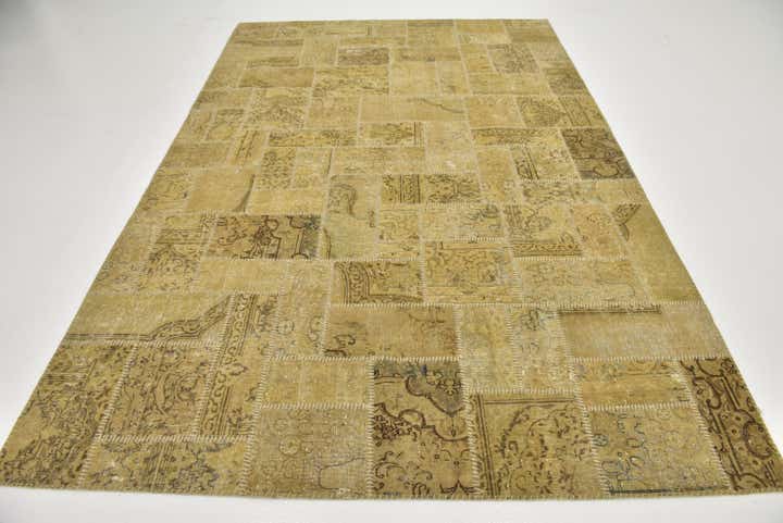 6' 6 x 10' Hand Knotted Ultra Vintage Persian Wool Rug