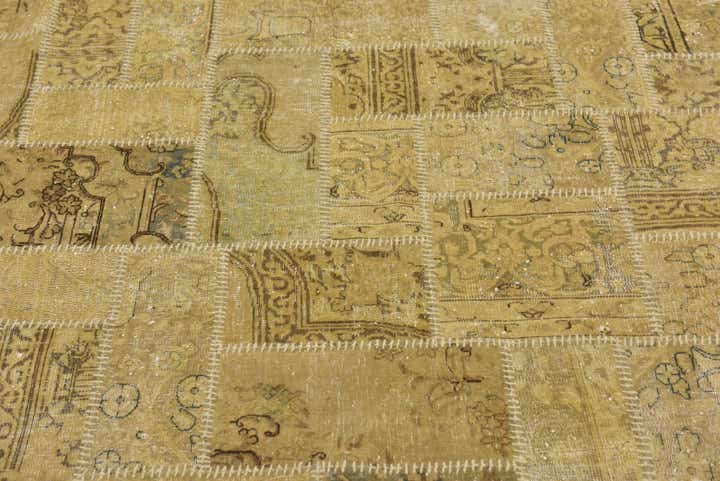 6' 6 x 10' Hand Knotted Ultra Vintage Persian Wool Rug