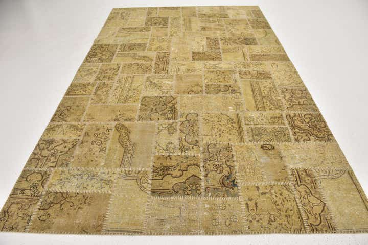 6' 7 x 10' Hand Knotted Ultra Vintage Persian Wool Rug