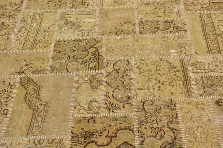 6' 7 x 10' Hand Knotted Ultra Vintage Persian Wool Rug