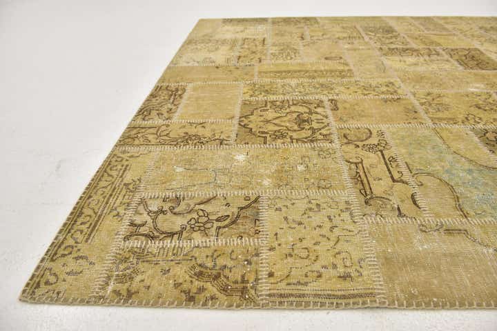 6' 7 x 10' Hand Knotted Ultra Vintage Persian Wool Rug