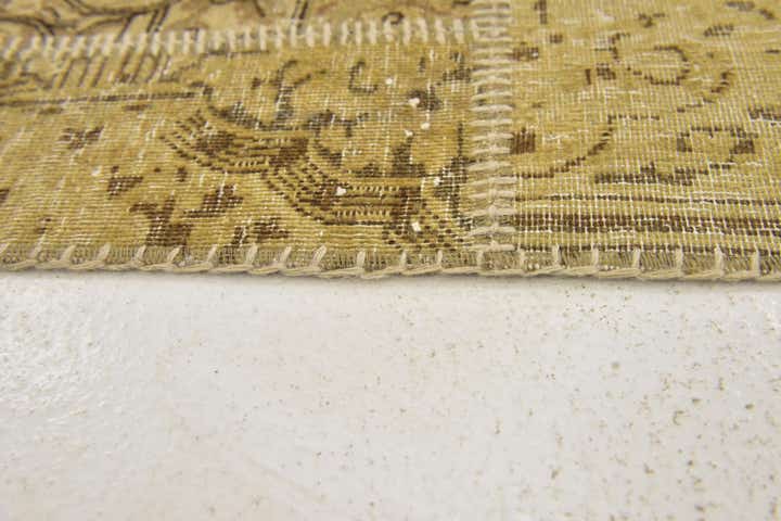 6' 7 x 10' Hand Knotted Ultra Vintage Persian Wool Rug