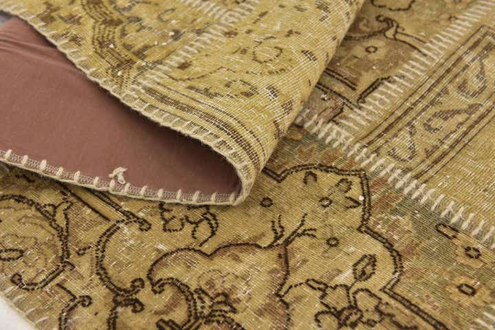 6' 7 x 10' Hand Knotted Ultra Vintage Persian Wool Rug
