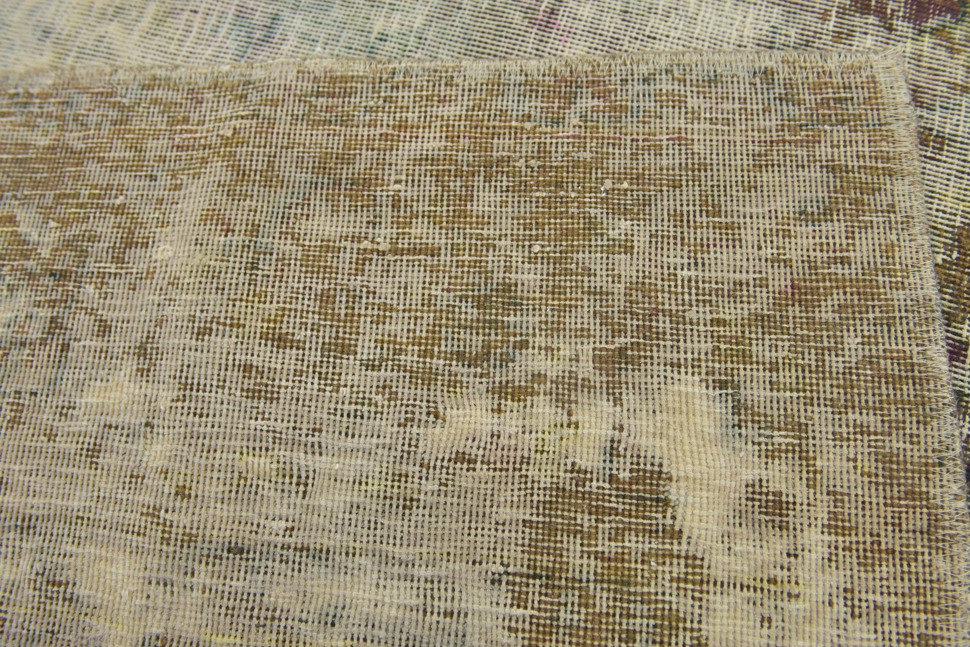 7' 2 x 10' 10 Hand Knotted Ultra Vintage Persian Wool Rug