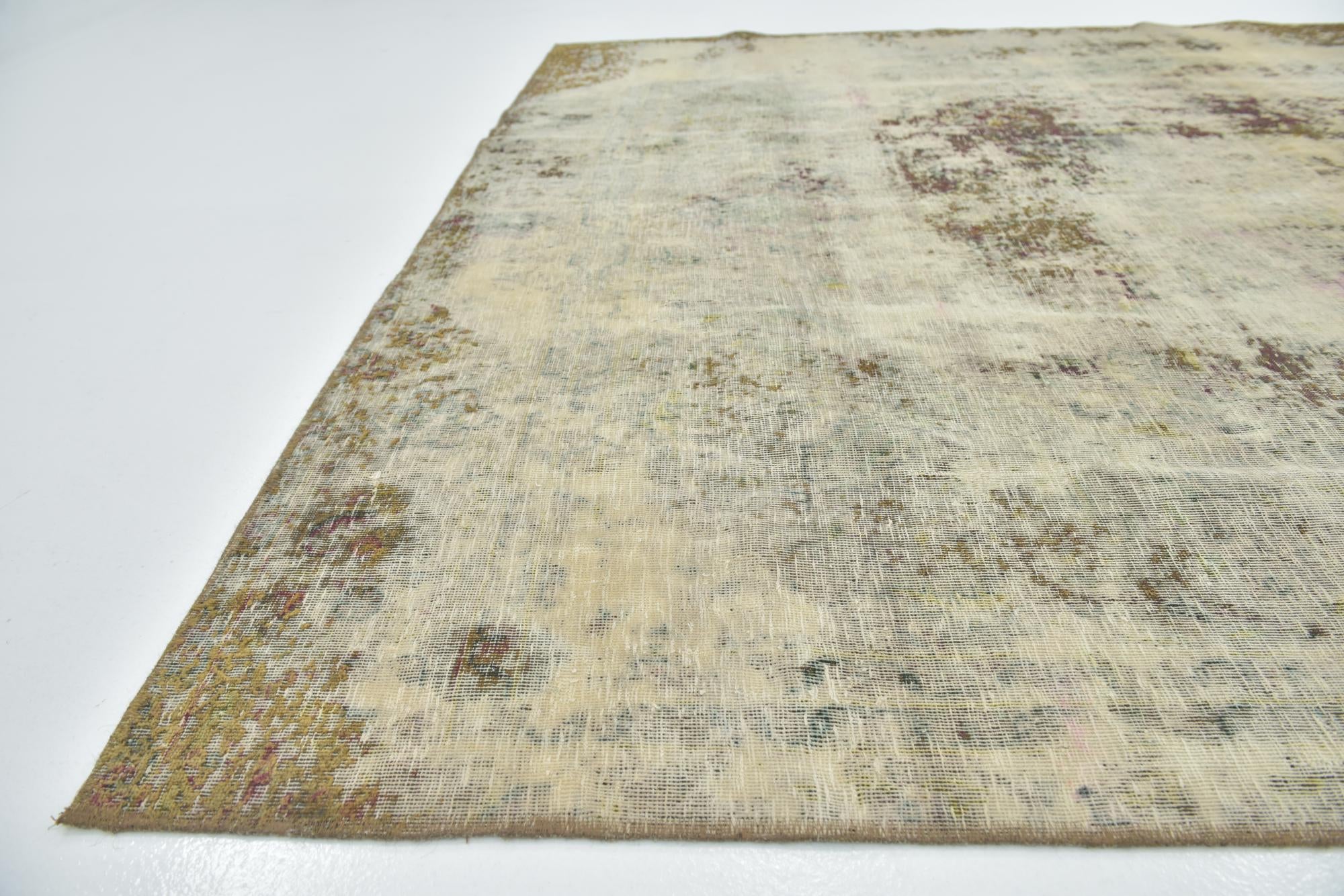 7' 2 x 10' 10 Hand Knotted Ultra Vintage Persian Wool Rug