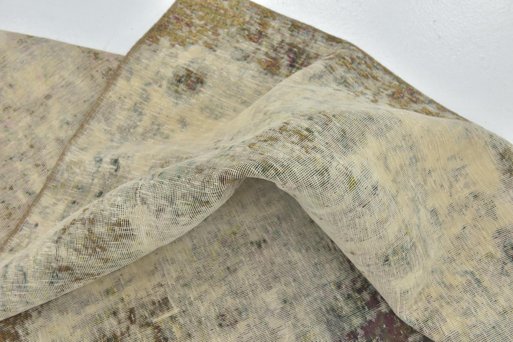 7' 2 x 10' 10 Hand Knotted Ultra Vintage Persian Wool Rug