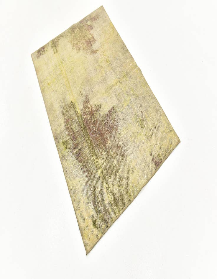 Detail image of 3' 4 x 4' 9  Hand Knotted Ultra Vintage Persian Wool Rug