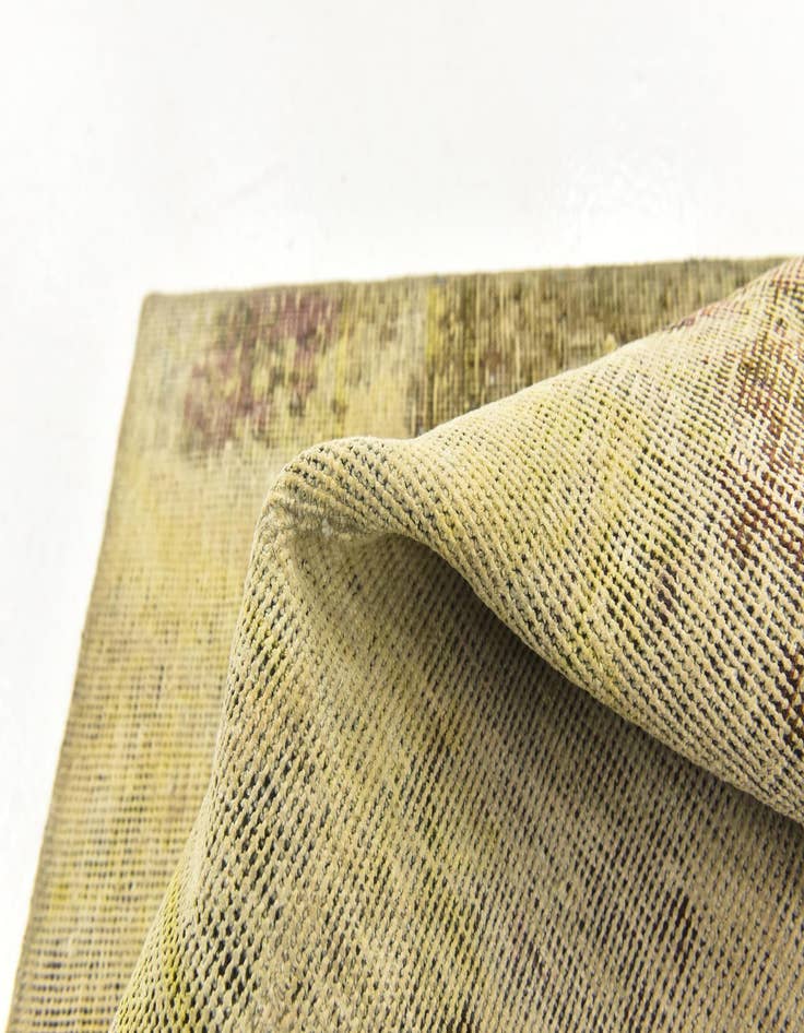 Detail image of 3' 4 x 4' 9  Hand Knotted Ultra Vintage Persian Wool Rug