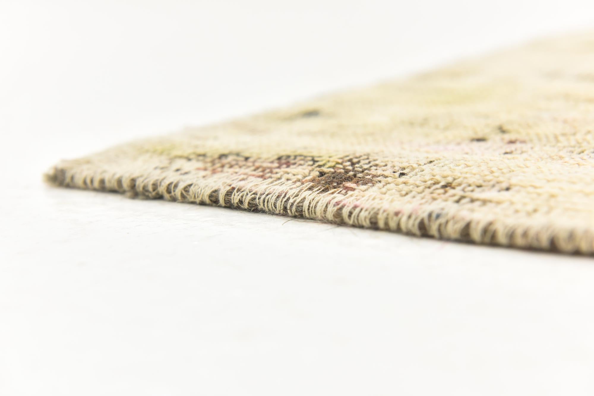 3' 5 x 4' 2 Hand Knotted Ultra Vintage Persian Wool Rug