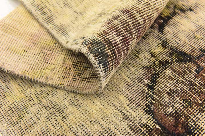 3' 5 x 4' 2 Hand Knotted Ultra Vintage Persian Wool Rug