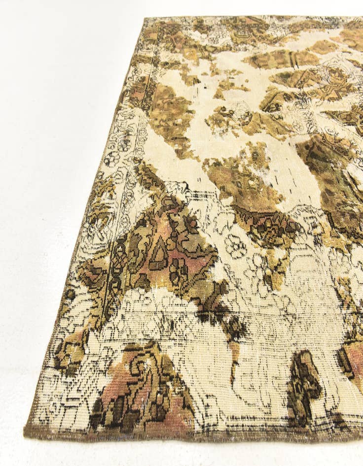 Detail image of 6' x 8' 8  Hand Knotted Ultra Vintage Persian Wool Rug