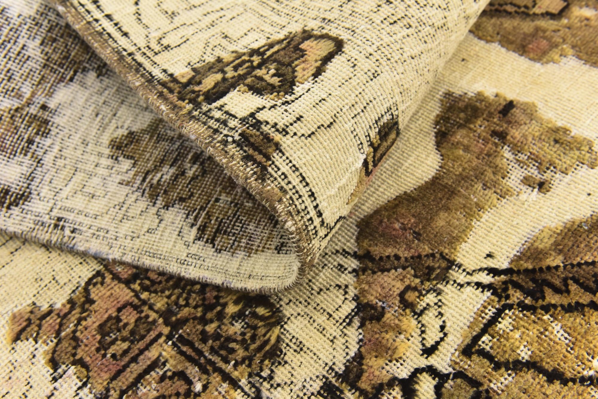 6' x 8' 8 Hand Knotted Ultra Vintage Persian Wool Rug