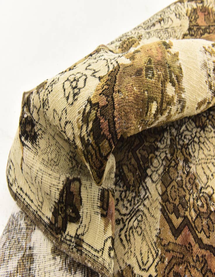 Detail image of 6' x 8' 8  Hand Knotted Ultra Vintage Persian Wool Rug