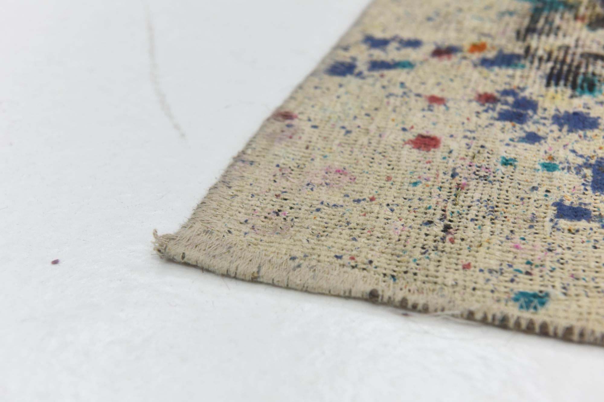 6' 7 x 9' 6 Hand Knotted Ultra Vintage Persian Wool Rug