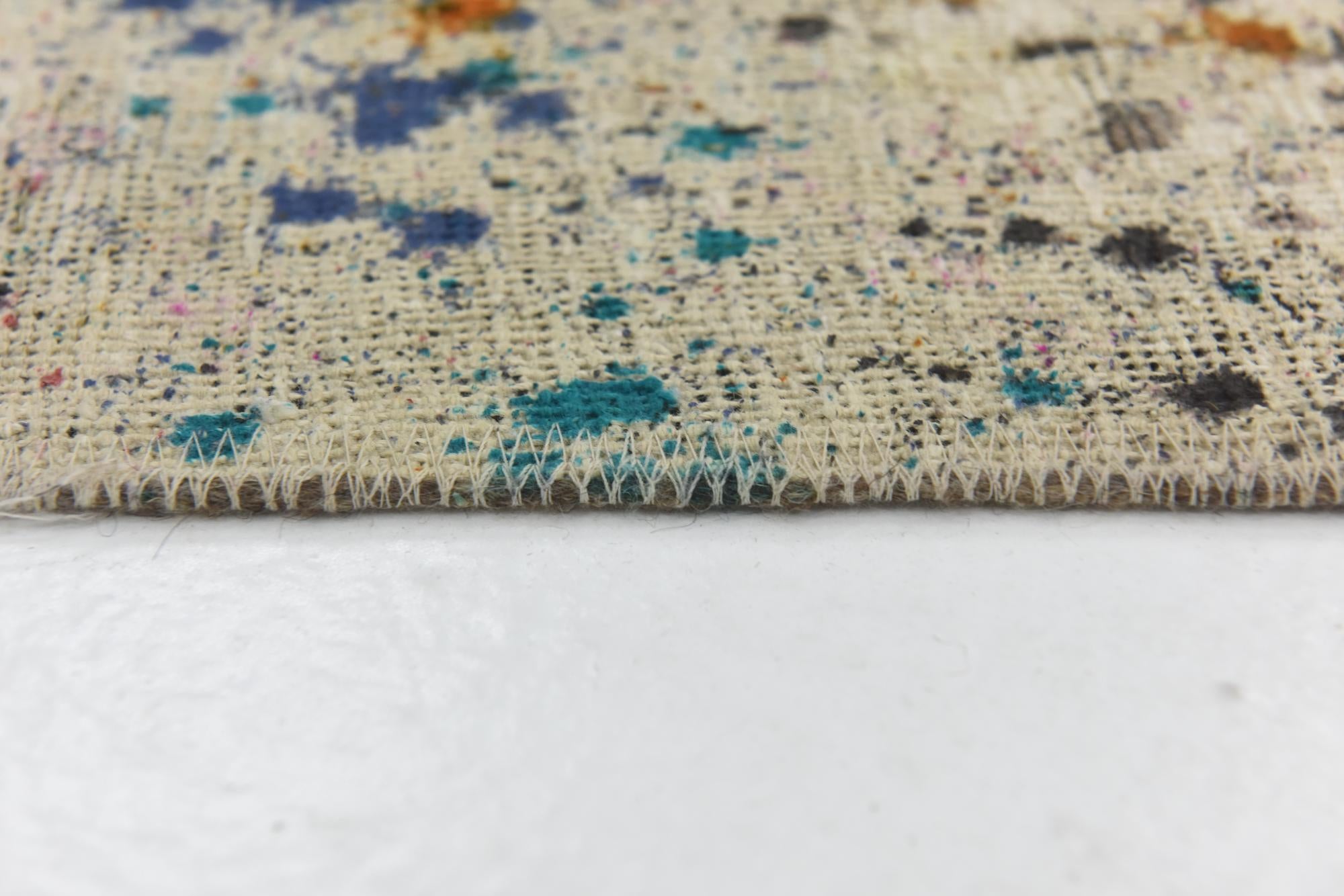 6' 7 x 9' 6 Hand Knotted Ultra Vintage Persian Wool Rug