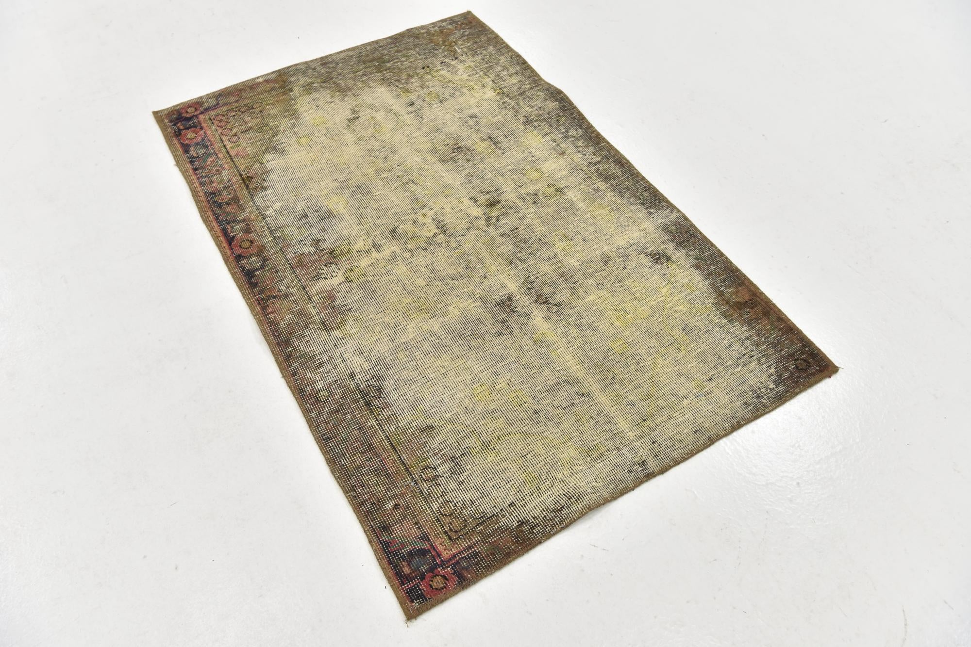 3' x 4' 8 Hand Knotted Ultra Vintage Persian Wool Rug
