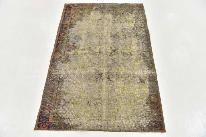 3' x 4' 8 Hand Knotted Ultra Vintage Persian Wool Rug