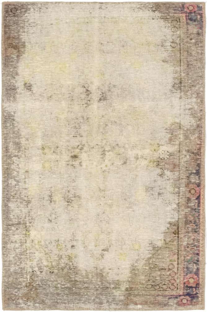 3' x 4' 8 Hand Knotted Ultra Vintage Persian Wool Rug