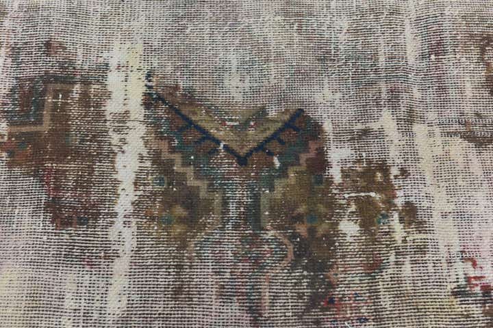 4' 7 x 6' Hand Knotted Ultra Vintage Persian Wool Rug