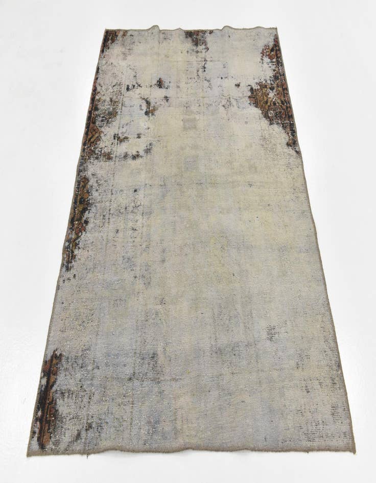 Detail image of 4' 10 x 6' 2  Hand Knotted Ultra Vintage Persian Wool Rug