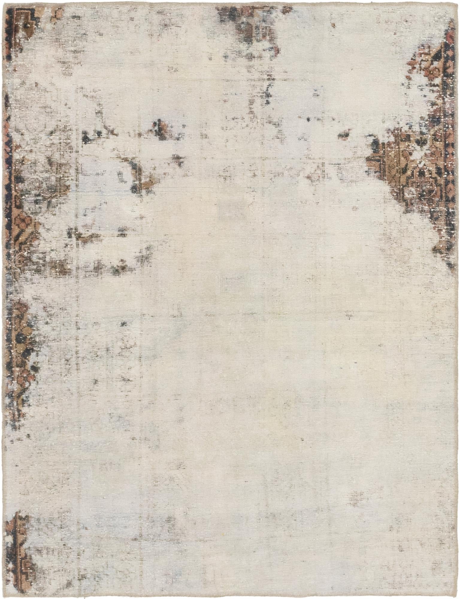 4' 10 x 6' 2 Hand Knotted Ultra Vintage Persian Wool Rug