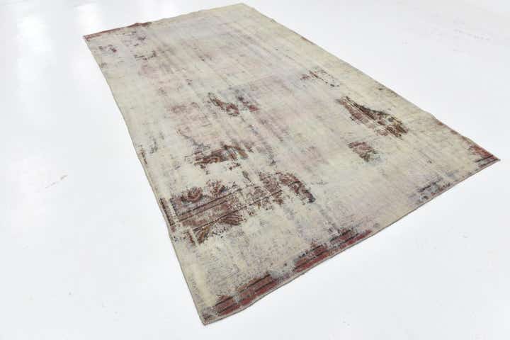 6' x 10' 10 Hand Knotted Ultra Vintage Persian Wool Rug