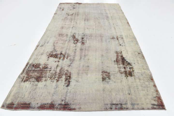 6' x 10' 10 Hand Knotted Ultra Vintage Persian Wool Rug