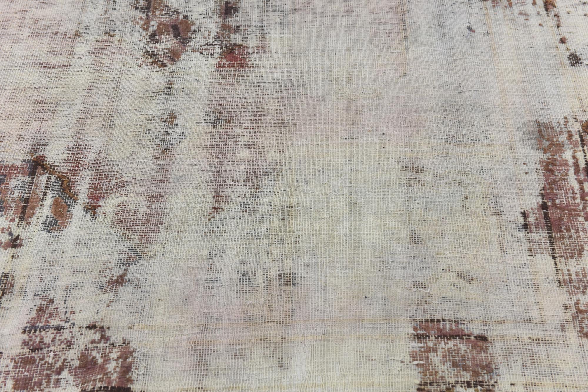 6' x 10' 10 Hand Knotted Ultra Vintage Persian Wool Rug