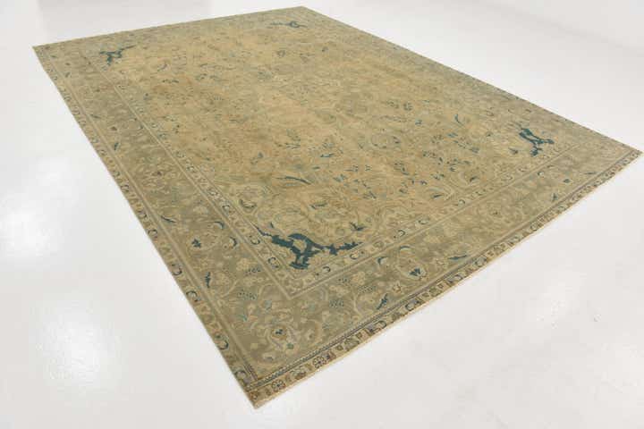 9' 6 x 12' 9 Hand Knotted Ultra Vintage Persian Wool Rug
