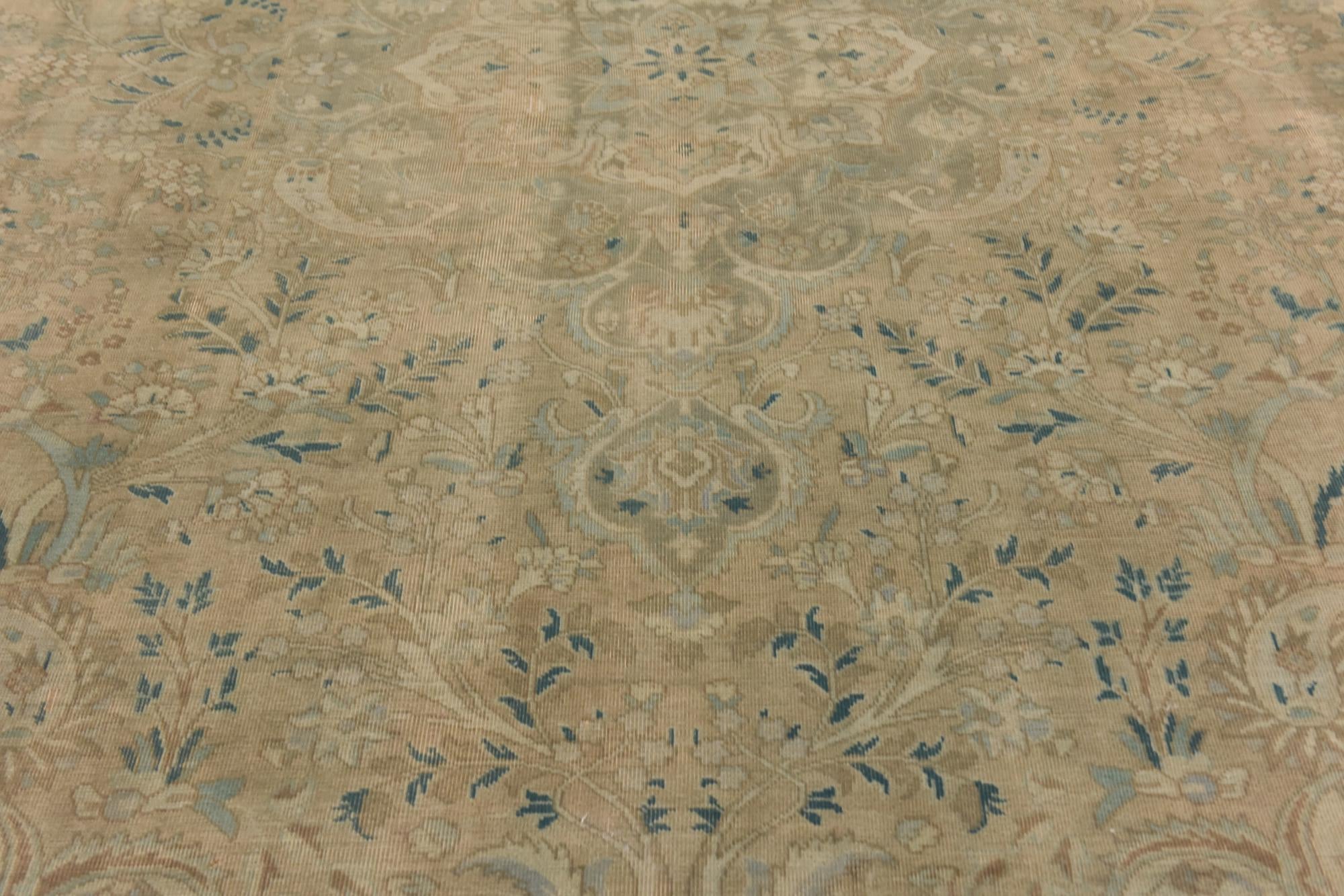9' 6 x 12' 9 Hand Knotted Ultra Vintage Persian Wool Rug