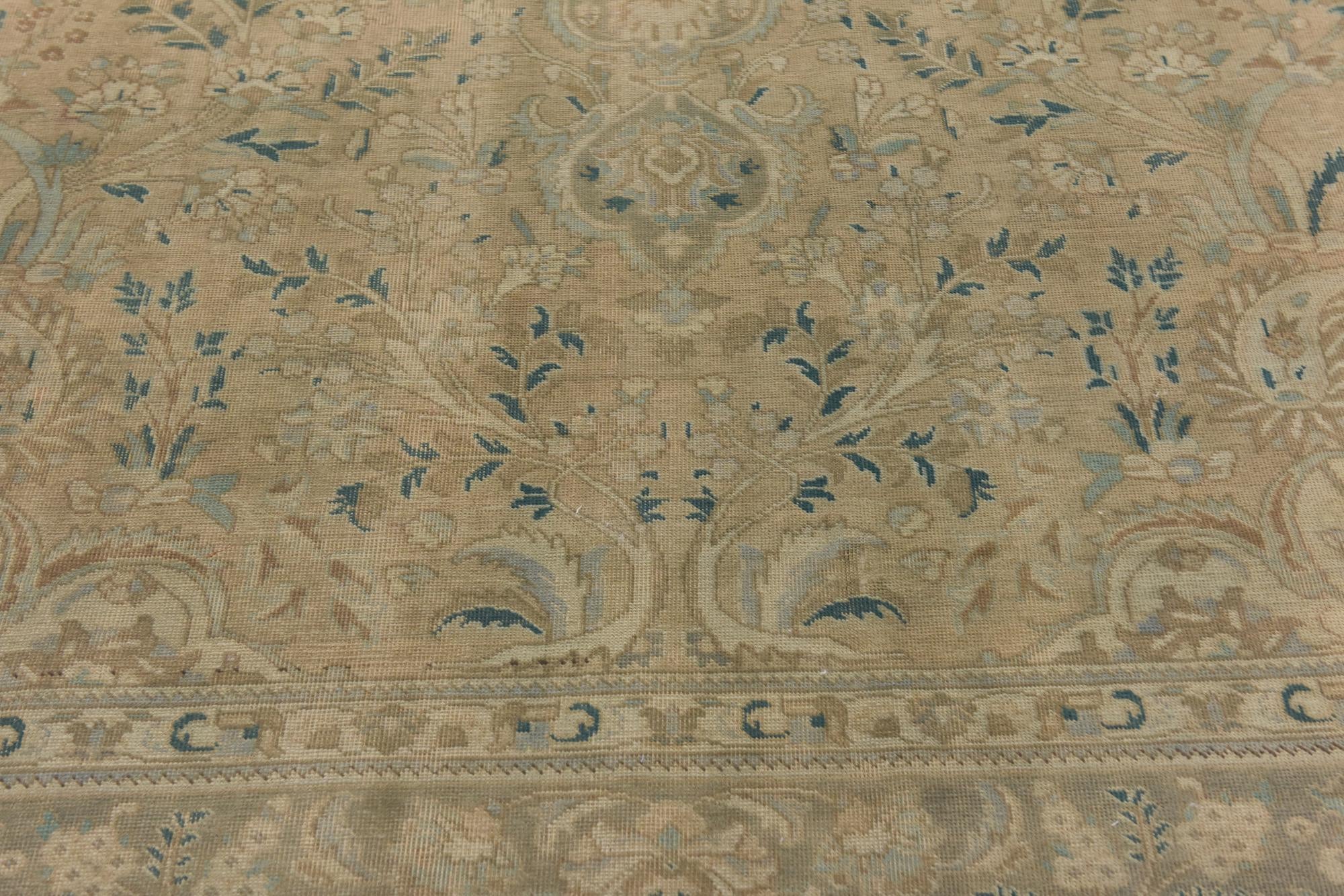 9' 6 x 12' 9 Hand Knotted Ultra Vintage Persian Wool Rug